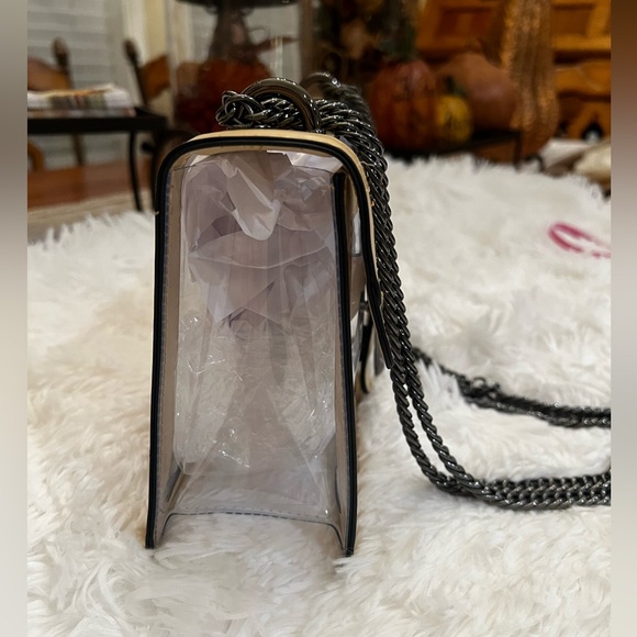 NEW Luxury Inspired Clear Purse Stadium Crossbody Bag in Warm Beige - Picture 6 of 7